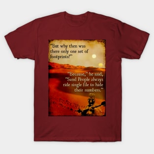 Footprints in the Sand People T-Shirt